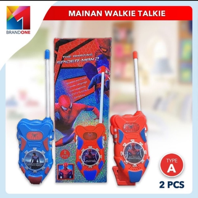 Walkie Talkie Mainan Anak / HT Karakter Spiderman / PRINCESS / FROZEN