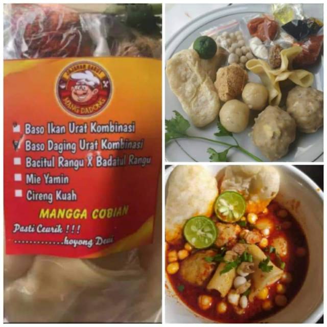 

Bakso daging urat kombinasi khas Garut