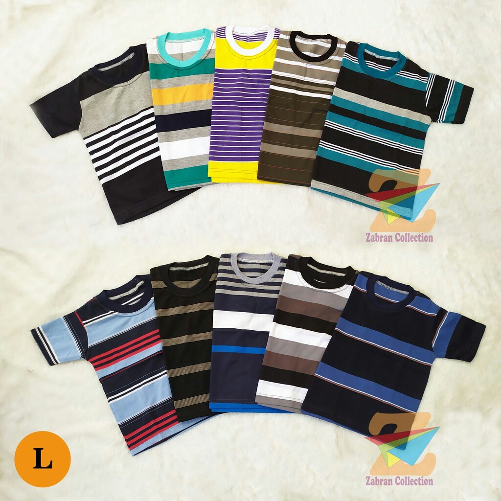 Kaos Kerah Anak Salur L//(Perkiraan 5 s.d 6 Tahun)