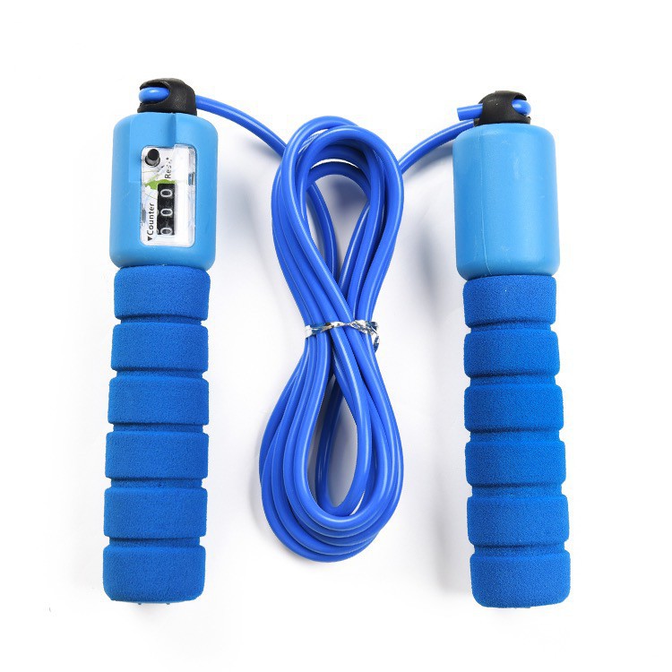 LOMPAT TALI SKIPPING SKIPING JUMP ROPE WITH SOFT HANDLE ALAT OLAHRAGA