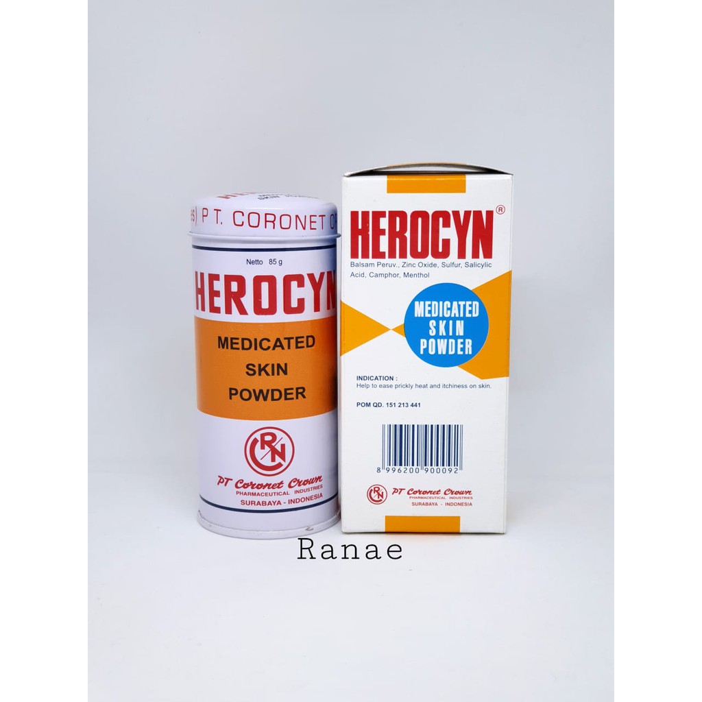 85G bedak herocyn / herocin gatal-gatal / biang keringat