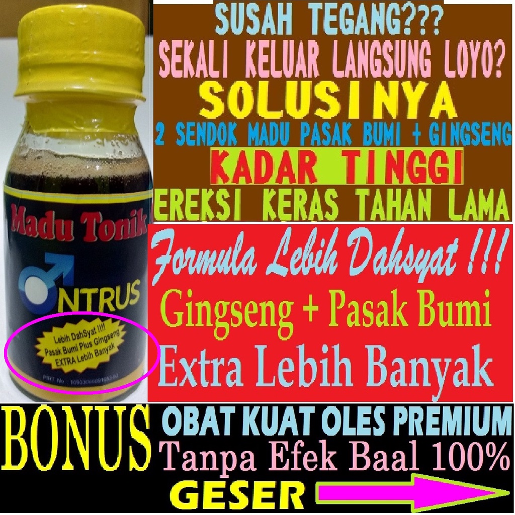MADU KUAT SEX Super Tonik Premium Asli Original Segel Ganda Tahan Lama Pria