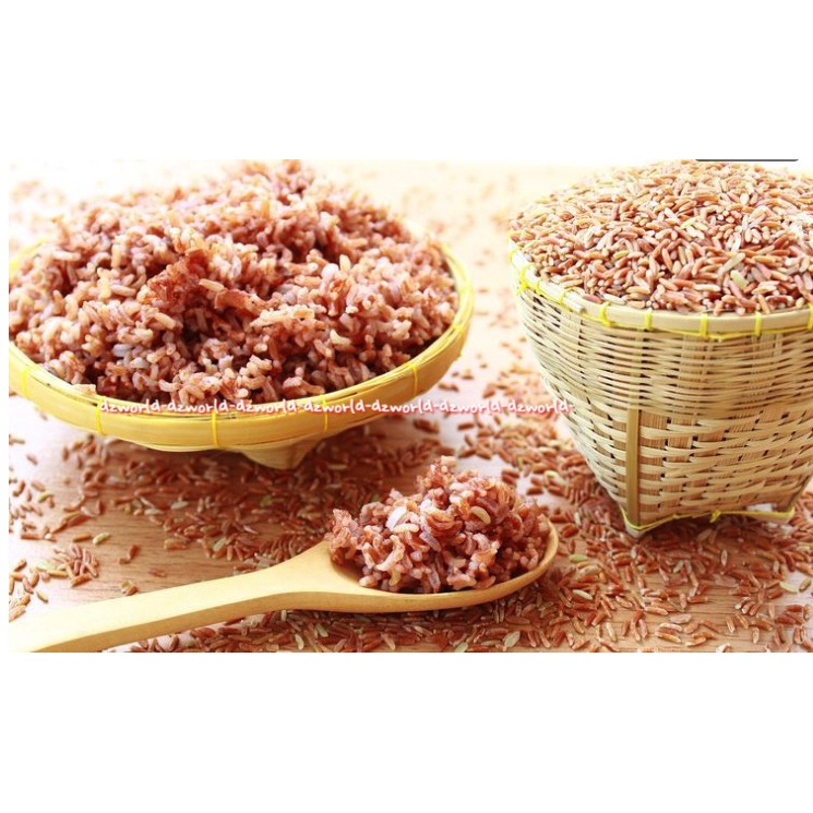 Okey Beras Merah Tumbuk 500gr Red Rice Rendah Gula Oke Okay Cocok Untuk Diabetes Diabet