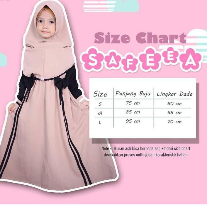 *Banyak Dicari GAMIS SAFEEA KIDS SETHIJAB **