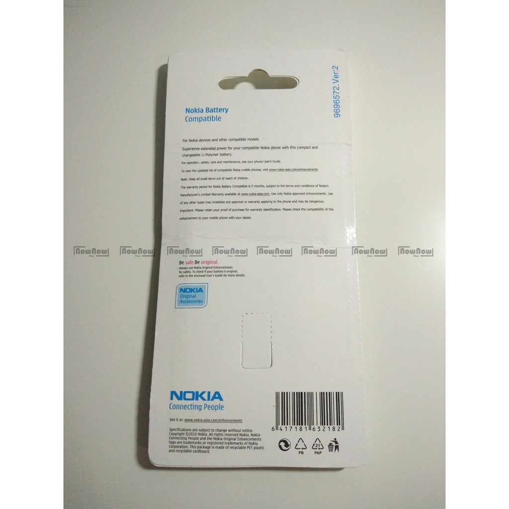 Baterai Nokia 5250 5330 Mobile TV Edition 5330  5530  5730 XpressMusic BL-4U ORI OEM Batre Battery