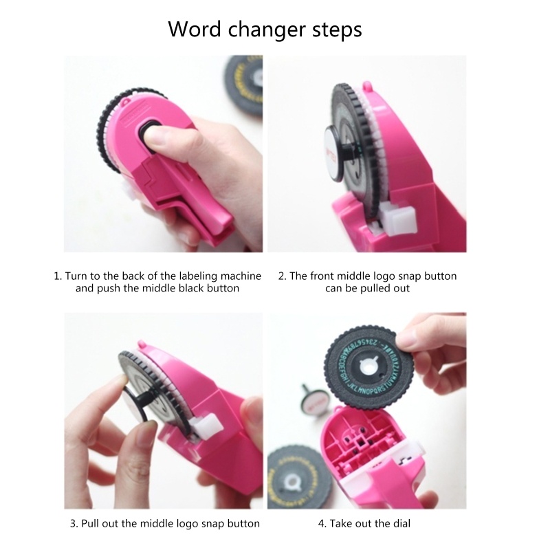 Btsg Untuk Motex E101 Mini Printer Pengganti Motex E101 Label Maker Wheel 9mm Untuk Letter Printing Manual Imprinting