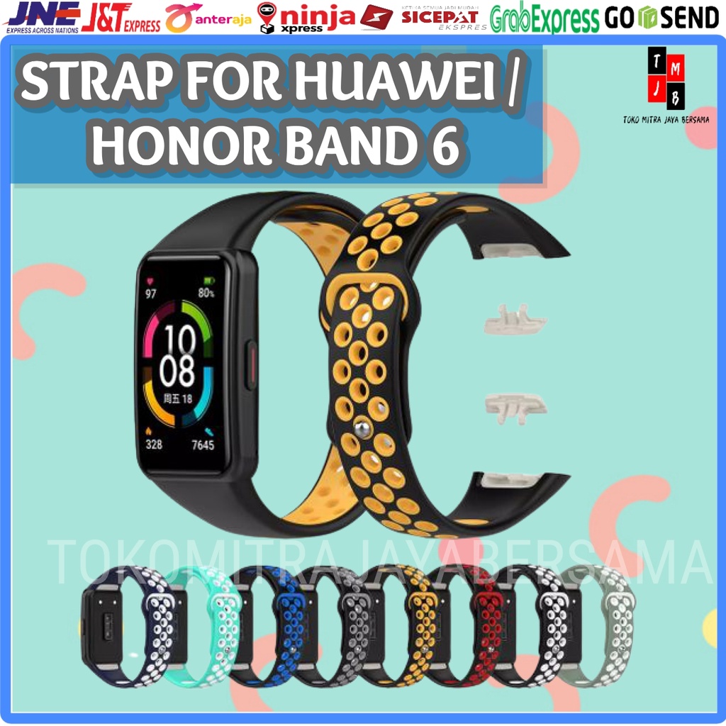 STRAP SILIKON GELANG TALI RUBBER SILICONE HUAWEI HONOR BAND 6