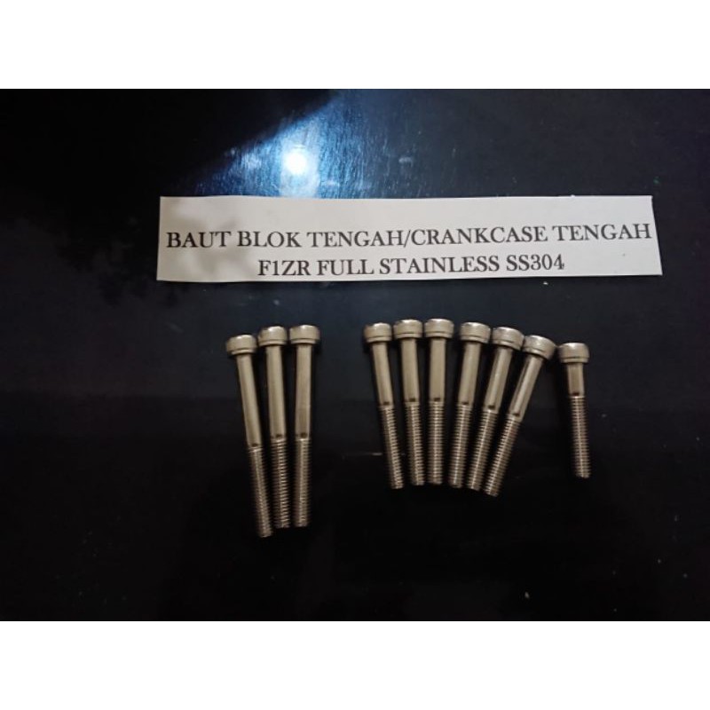 Baut Mesin Tengah/Crankcase f1zr F1ZR Asli Stainless Kunci L5