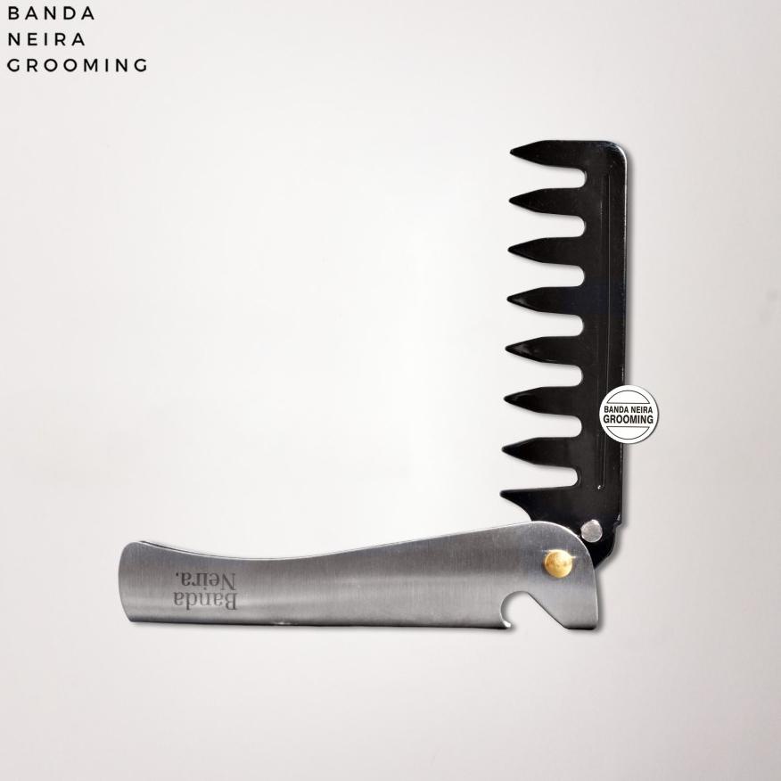The Mason Steel Folding Comb / Sisir Lipat By Banda Neira Grooming