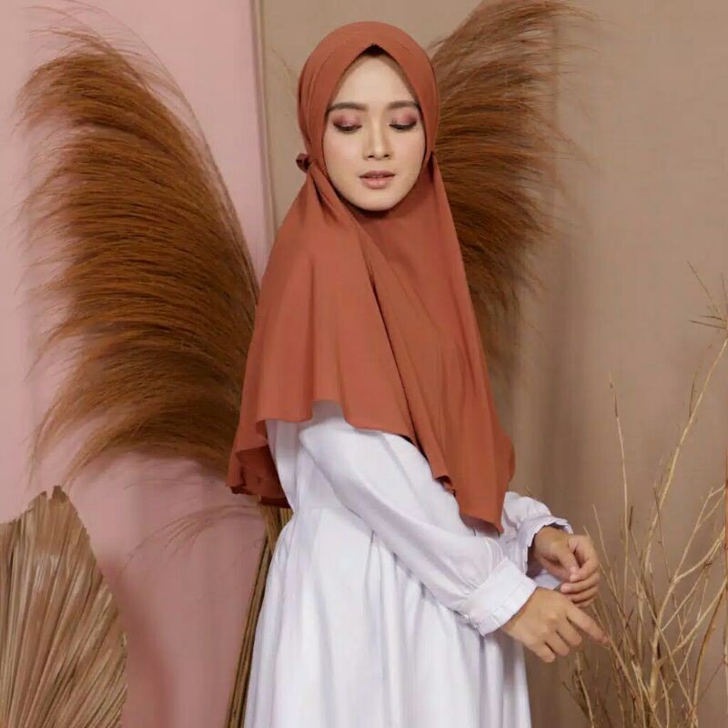 Hijab/Jibab Khimar simpel pet tali/Khimar pet tali berbo instant/bergo mariyam pet tali antem