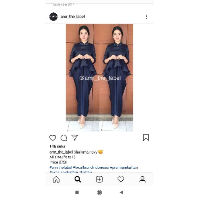 Preloved kaftan amr the label