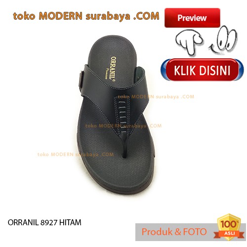 ORRANIL 8927 HITAM sendal flat pria jepit casual flip flop