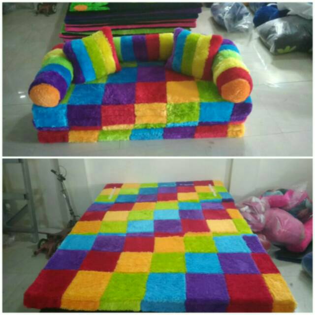 Kasur lipat rasfur/ sofabed bulu rasfur
