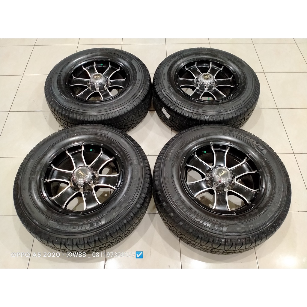 Velg Vip Status Ring 16 + Ban AT Cocok Untuk Mobil Strada Triton Everest Pajero Blazer dll