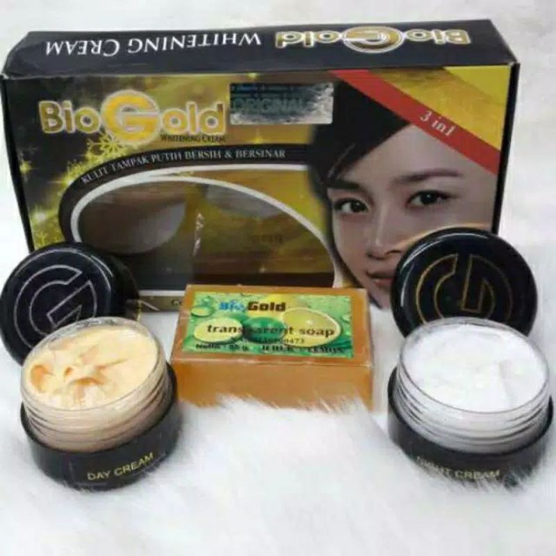 PAKET CREAM BIO GOLD 3IN1 ORIGINAL BPOM