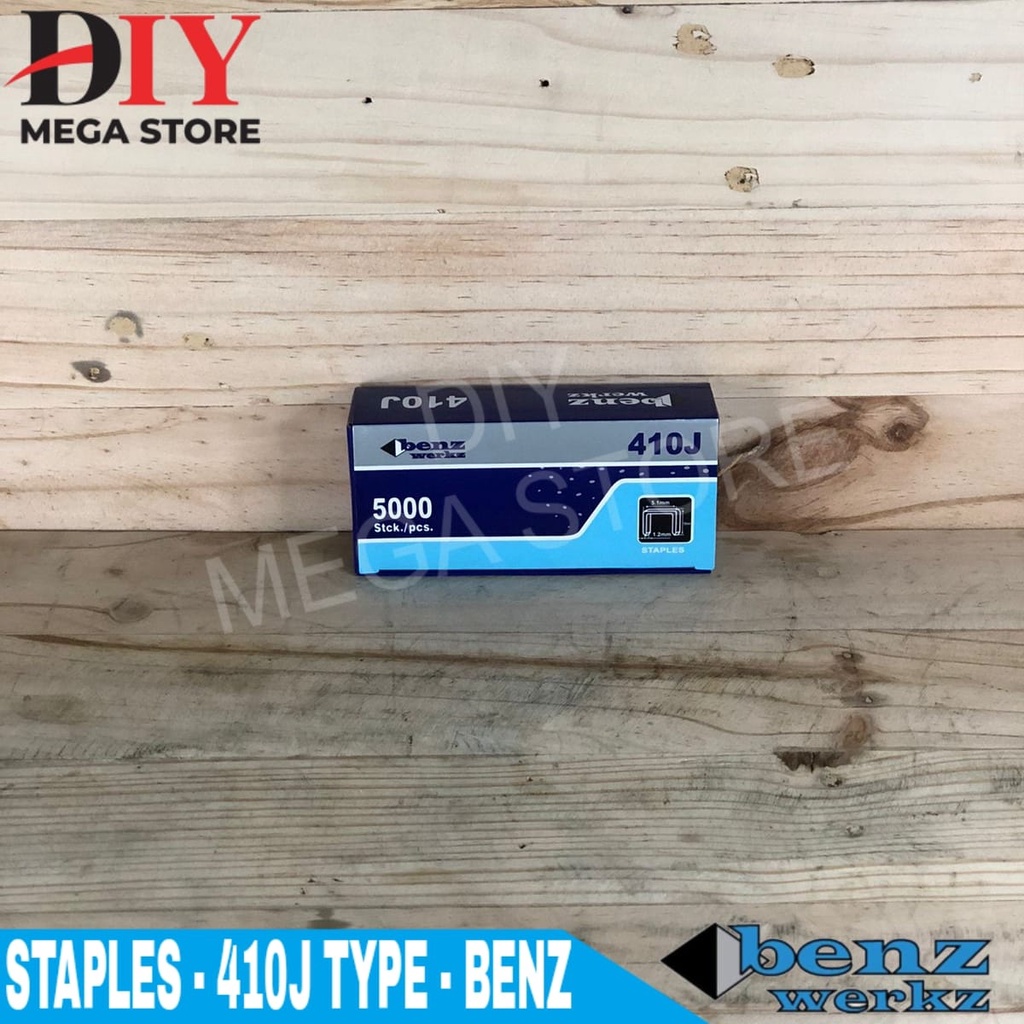 

Isi stapler 410J benz werkz staples tembak angin 5000 pcs isi staples dan Kodenki isi stapler 410J staples tembak angin 5000 pcs for rotan mebel kayu sofa dll 5000pcs 410 j