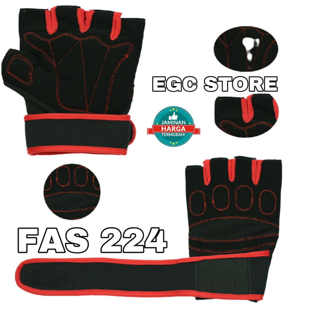 SARUNG TANGAN SEPEDA MOTOR GLOVES HALF FINGER ST SEPEDA MOTOR ST SEPEDA - FAS-224