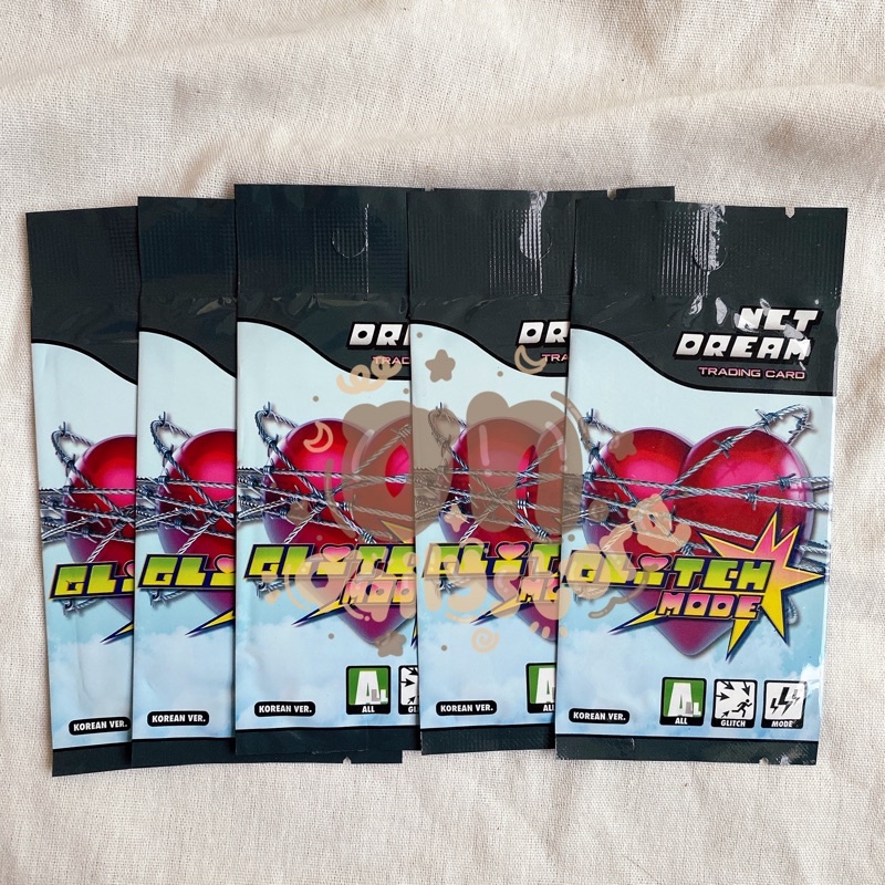 [READY STOCK] MD POP UP Glitch Mode Nct Dream Trading Card A NCT Glimo Sealed, Sharing Matching Card