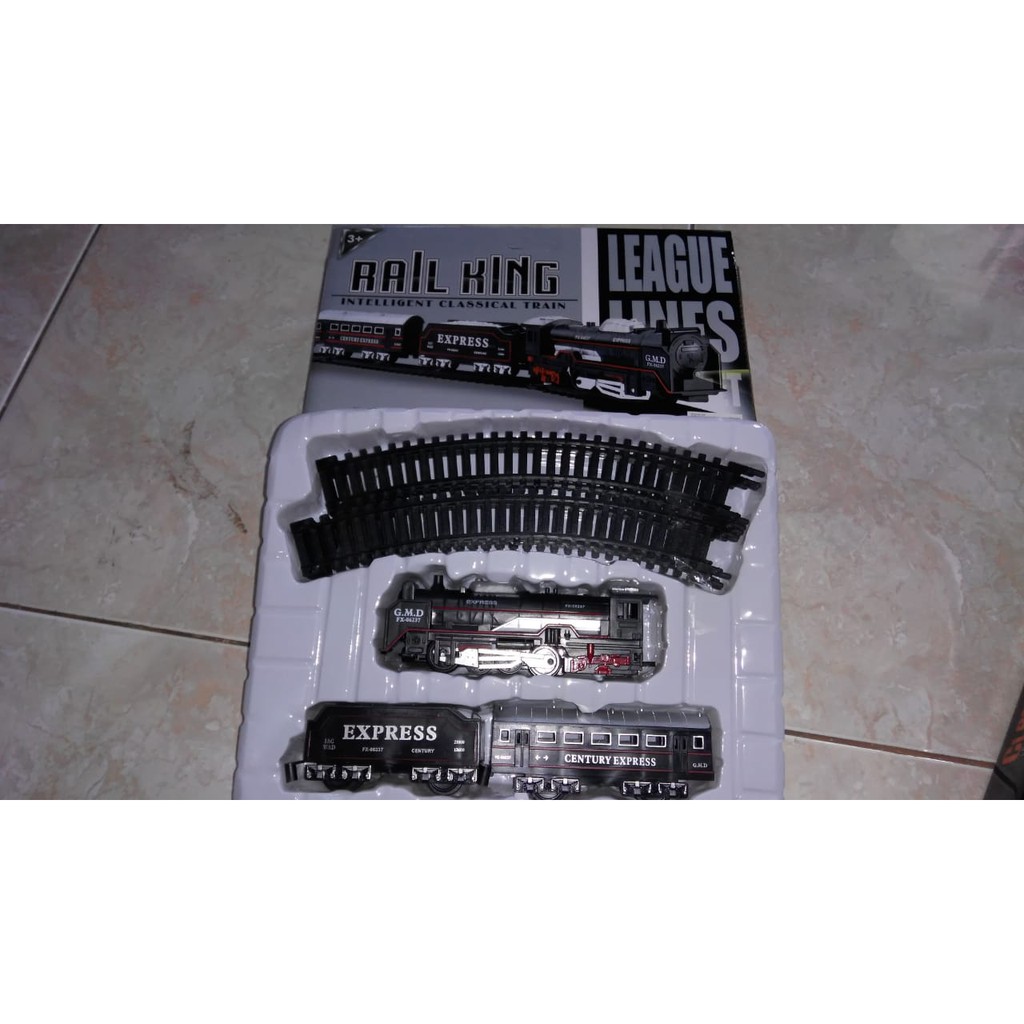 RAIL KING Express Train Mainan Kereta Api Anak-Anak Isi 13pcs