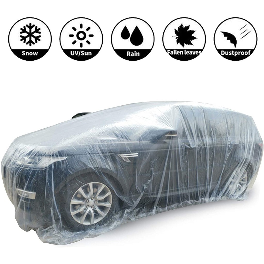 Body Cover Selimut Mobil Sarung Mobil Waterproof Anti Air Transparan Bening Silver Merah Hitam