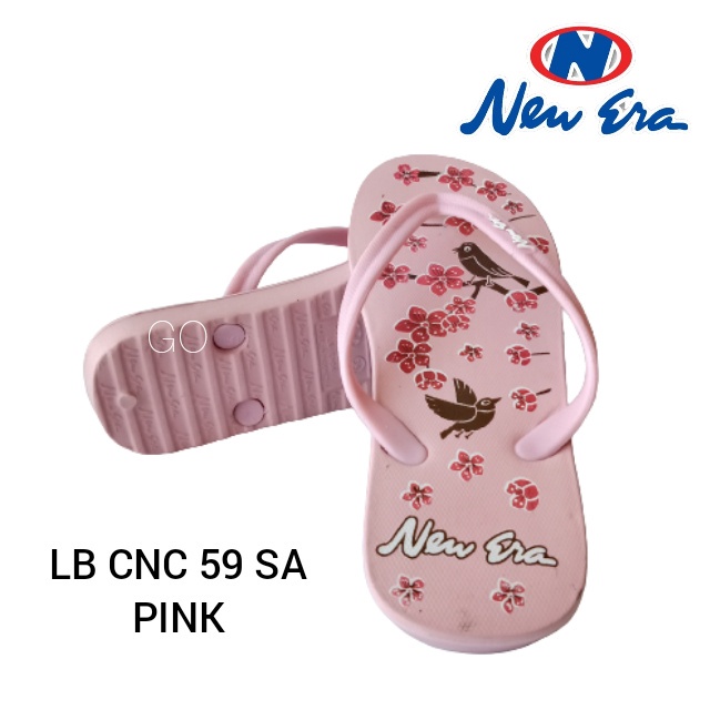 gos NEW ERA LB CNC 56 SA Sandal Japit Motif Sakura Terbaru