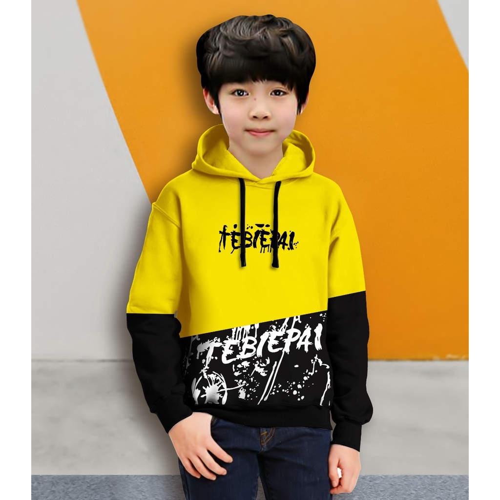 Hoodie Anak Tebiepai Anak Gaming Bahan Fleece Tebal /Jaket Anak Laki Laki/Jaket Anak Terbaru/4-11 TAHUN(FLAVA_STORE)