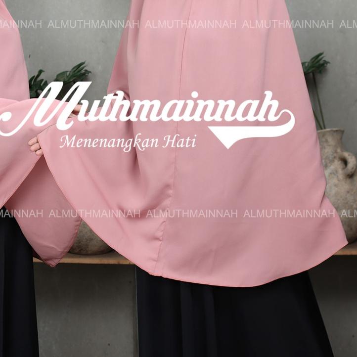 ☎ PREMIUM KHIMAR KERUDUNG HIJAB JILBAB WOLFIS WOLPIS ADEM XL - XXL NON PAD SYARI JUMBO BS BUAT SHOLA