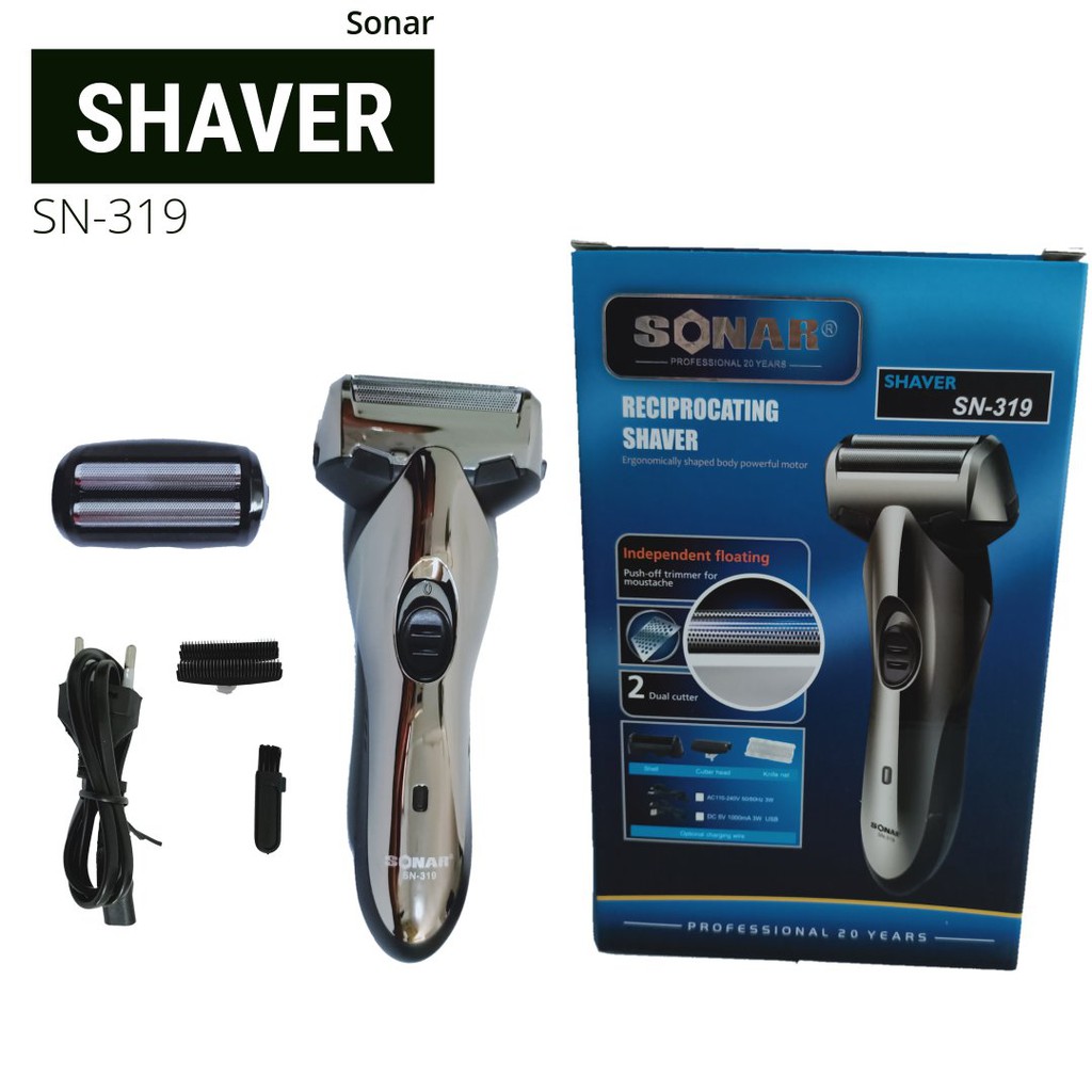 Cukur Rambut Sonar SN-319/Hair Cliper/Cukur Rambut Recharger/Mesin Cukur Portable Murah