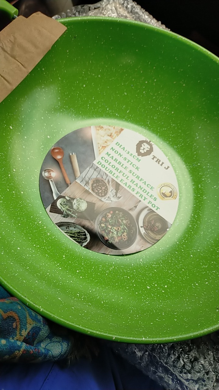 Wajan Marble Anti Lengket 32 Cm -warna Cantik