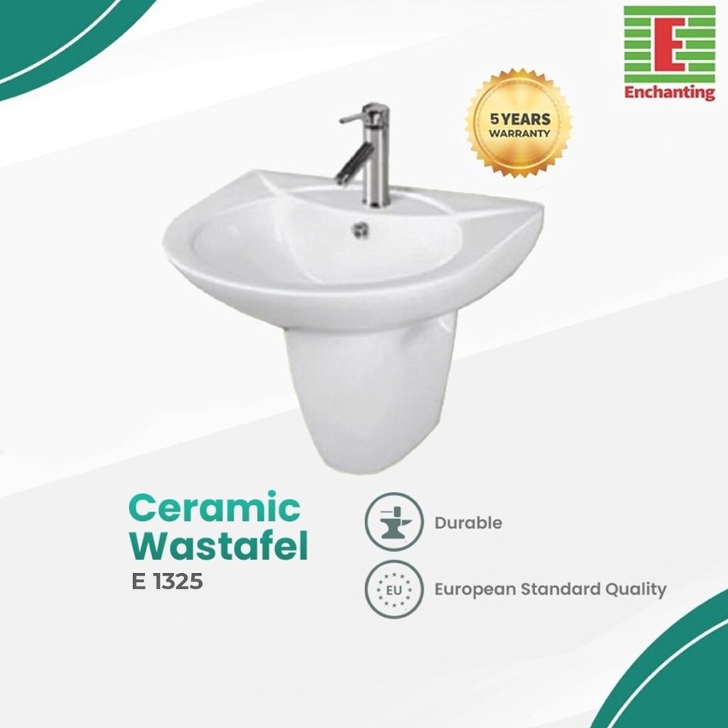 Wastafel Cuci Tangan Keramik Gantung Europe Enchanting E1325