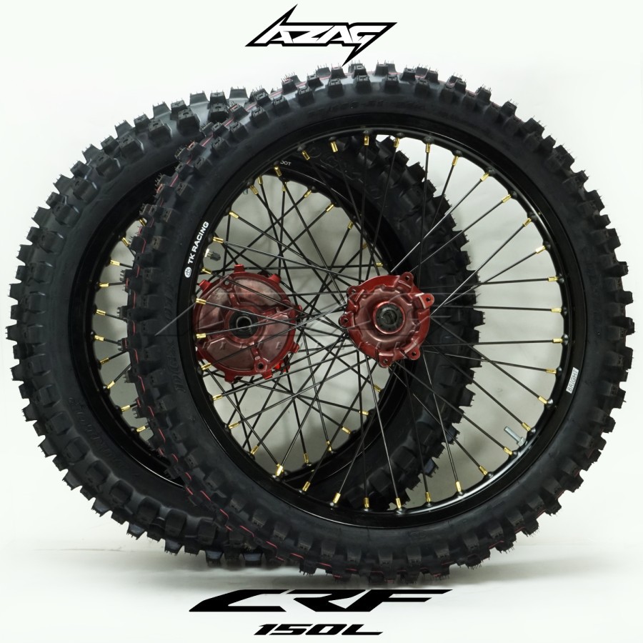 BAN SET MOTOCROSS HONDA CRF 150L TK BRIGHT BAN DUNLOP