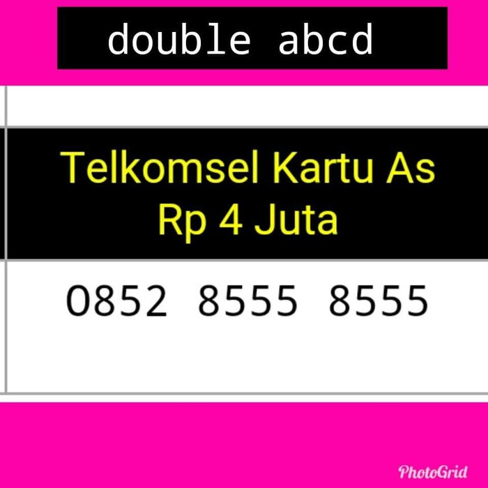 NOMOR CANTIK(0852 8555 8555)Telkomsel AS,Double abcd,HOKI