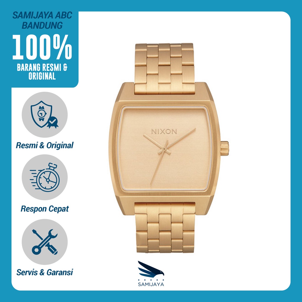 Jam Tangan Pria Nixon Time Tracker Gold A1245502 Original Resmi