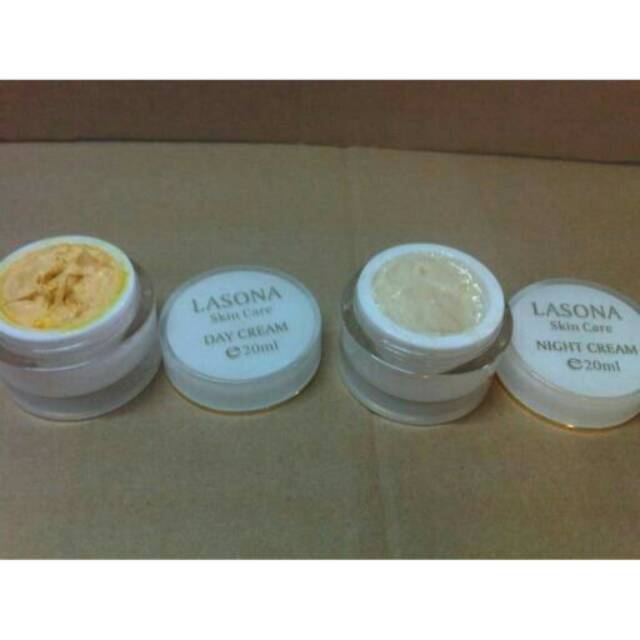 Paket wajah Lasona cream siang/malam