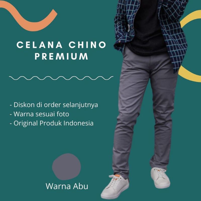 [TERLARIS] CELANA PANJANG PRIA UKURAN 27-38 PREMIUM QUALITY CHINOS SLIMFIT COWO SKINNY POLOS COWOK