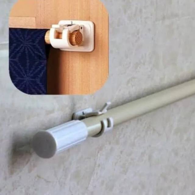 Pengait Tiang gorden tiang noren tiang pintu pengait gorden Tiang gorden jepitan tiang gorden