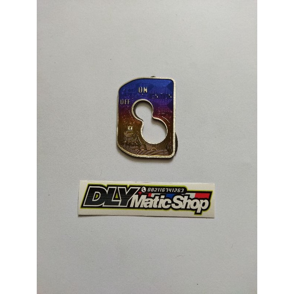 Emblem kunci kontak vario 125-150 led old titanium