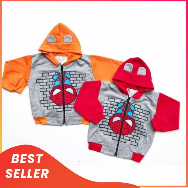 [0-2th] Jaket anak Bayi laki laki perempuan Bahan Sweater Mantel Bayi Hangat Kupluk Kuping motif kucing cat Anak Usia 0-2 TAHUN ZHAFIRA Baby And Kids