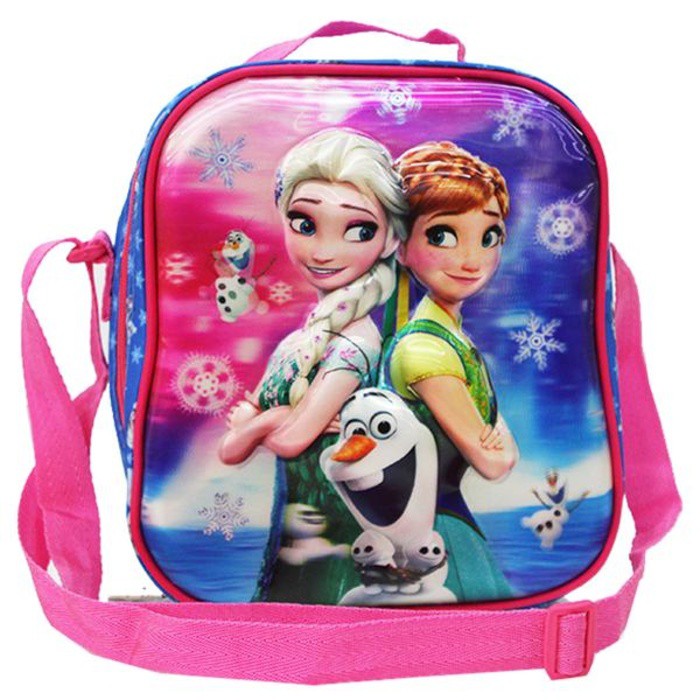 Lunch Bag Disney Frozen Fever ada Tali Selempang Almunium Foil (02)