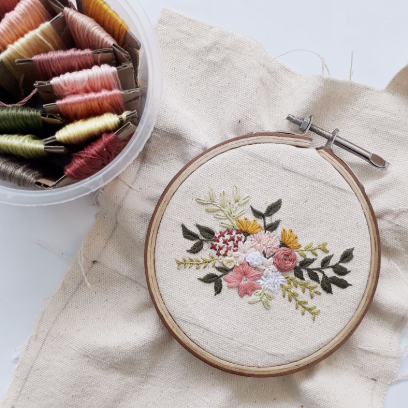 

(Custom) Embroidery || pouch || Handmade || DIY Embroidery || Sulam