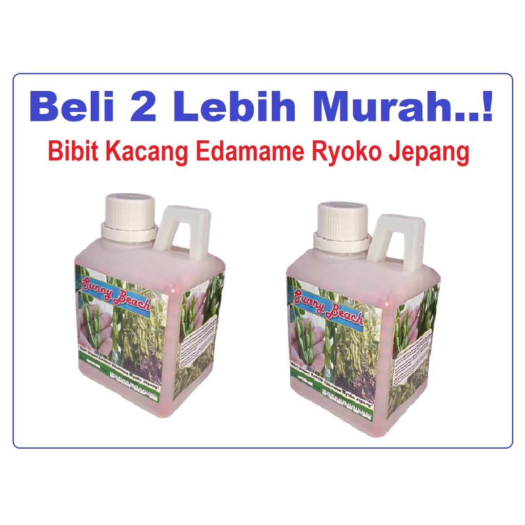 Beli 2 Lebih Murah Bibit Unggul Edamame Ryoko Jepang Kemasan Derigen|Bibit Kacang Edamame Ryoko