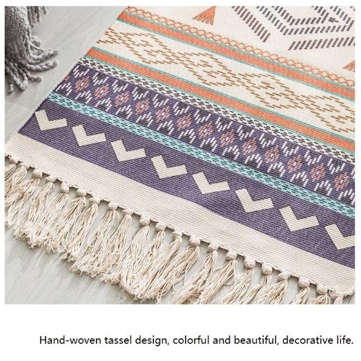 Carpet Floormat Tassel 60 X 150 CM - Karpet Rumbai Lantai BohemianCarpet Floormat Tassel 60 X 150 CM - Karpet Rumbai Lantai Bohemian