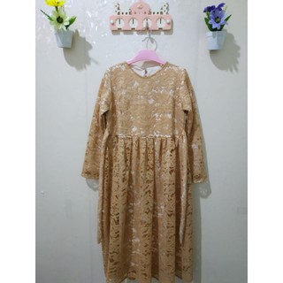  GAMIS BRUKAT ANAK  REALPICT COD FULL BRUKAT  Shopee 