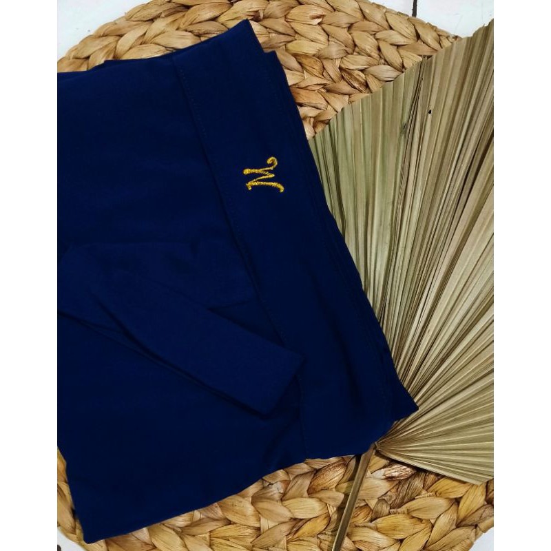 MARYAM JERSEY BERGO TALI HIJAB INSTAN ORIGINAL JERSEY SUPER NON PER-Navy