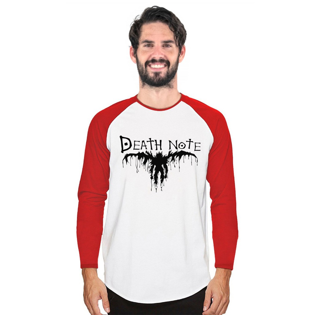 Myco Kaos Raglan | Death Note | lengan panjang | Kaos Pria | Ukuran M - L - XL - XXL