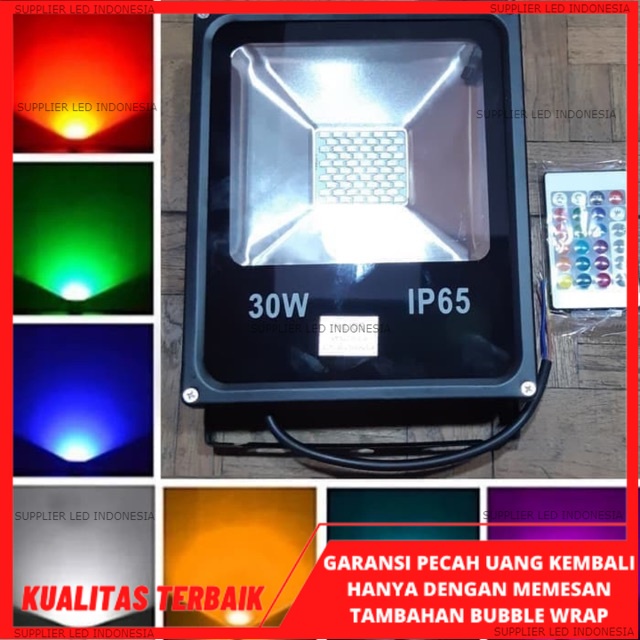 Lampu Sorot tembak RGB Warna warni 30 Watt 30W 20 Watt 20W