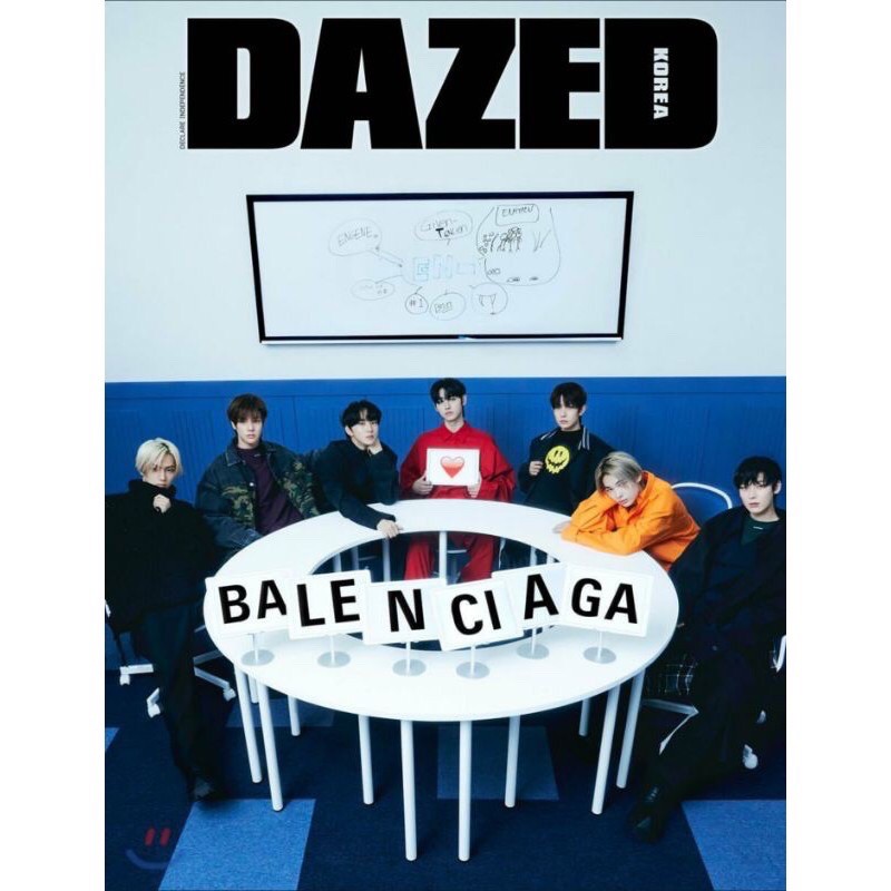 DAZED MAGAZINE ENHYPEN COVER KIM SEON HO CONTENT