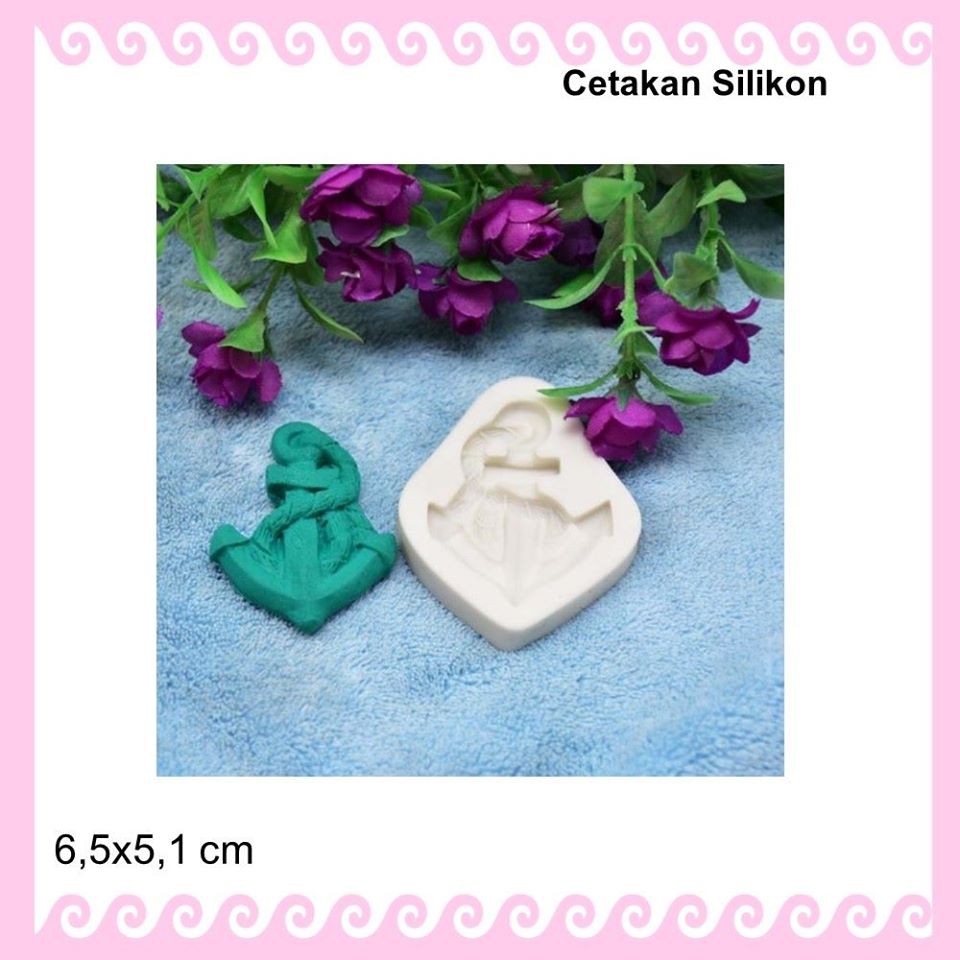 CETAKAN SILIKON MEDALLION DAN JANGKAR. CETAKAN KUE.CETAKAN SILIKON CLAY