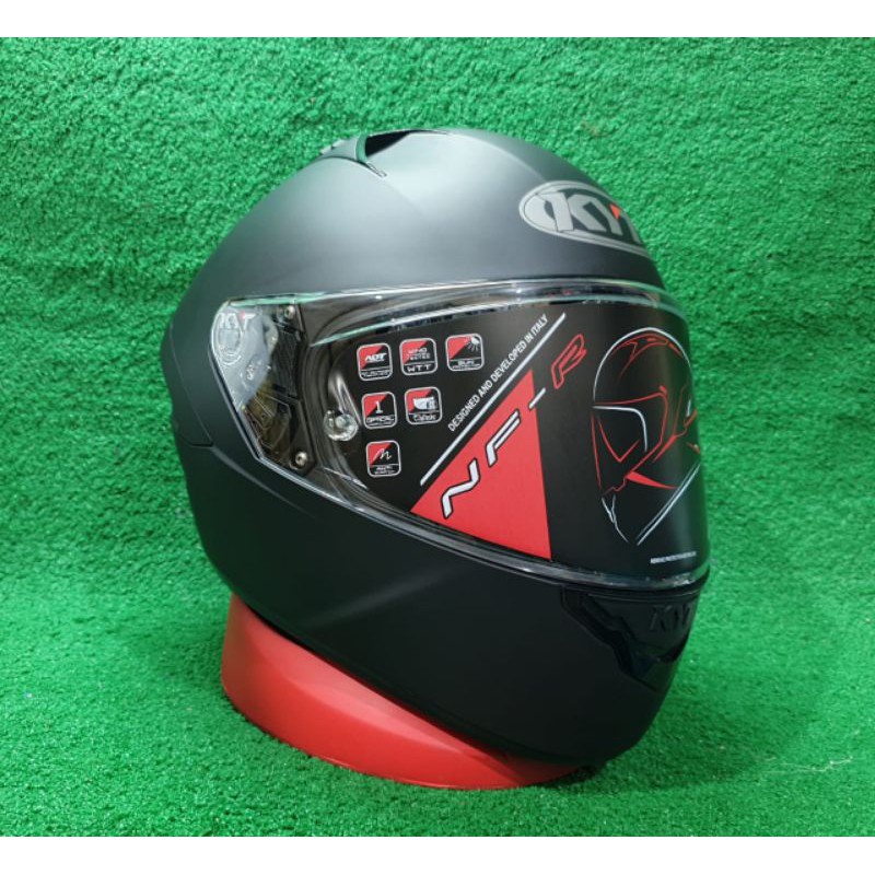 helm KYT NFR PLAIN MATT BLACK