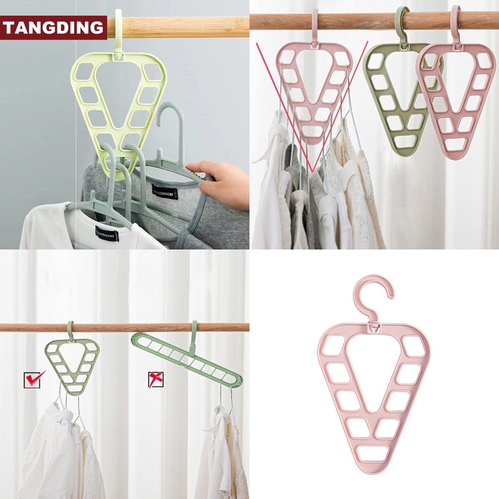 (Cod Tangding) Gantungan Baju 9 Lubang Multifungsi Untuk Menghemat Tempat